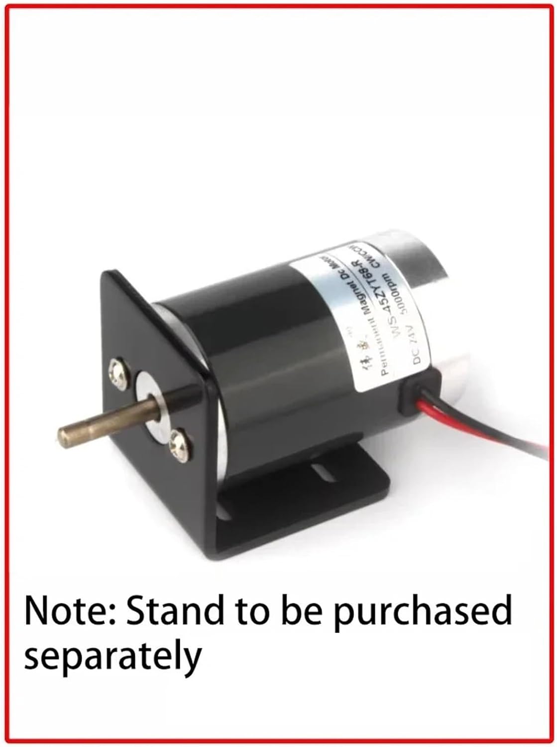 1PCS 12V 24V High Speed Motor 45mm Miniature Speed Regulation Small Motor Can CW CCW Silent(Motor and bracket,7000RPM,DC 12V)