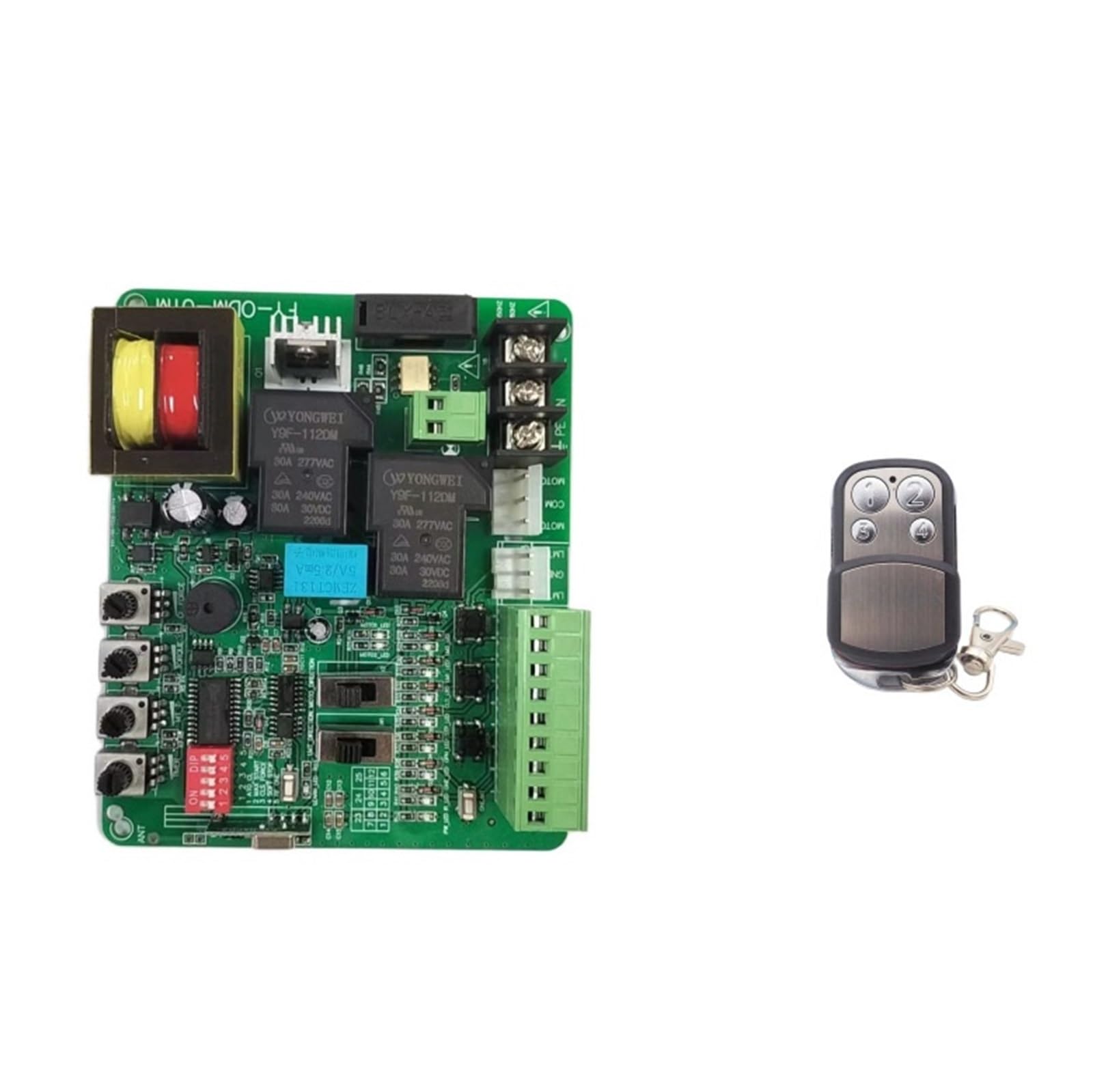 Sliding Gate Motor Circuit Board with Slow Stop Automatic Closing 433MHZ Remote Control and Mobile PCB(PCB 5 Remote 220V)