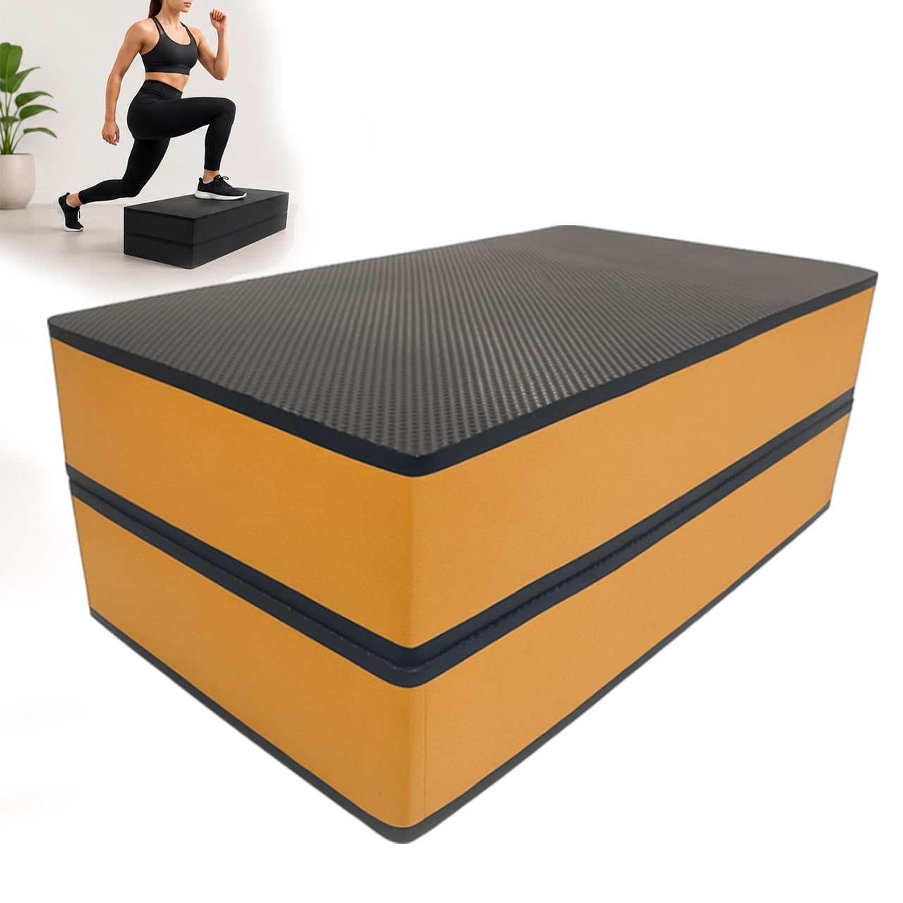 Kit 2 Step Academia EVA 40x28x10cm Plataforma Fitness Aeróbica Antiderrapante Treinamento