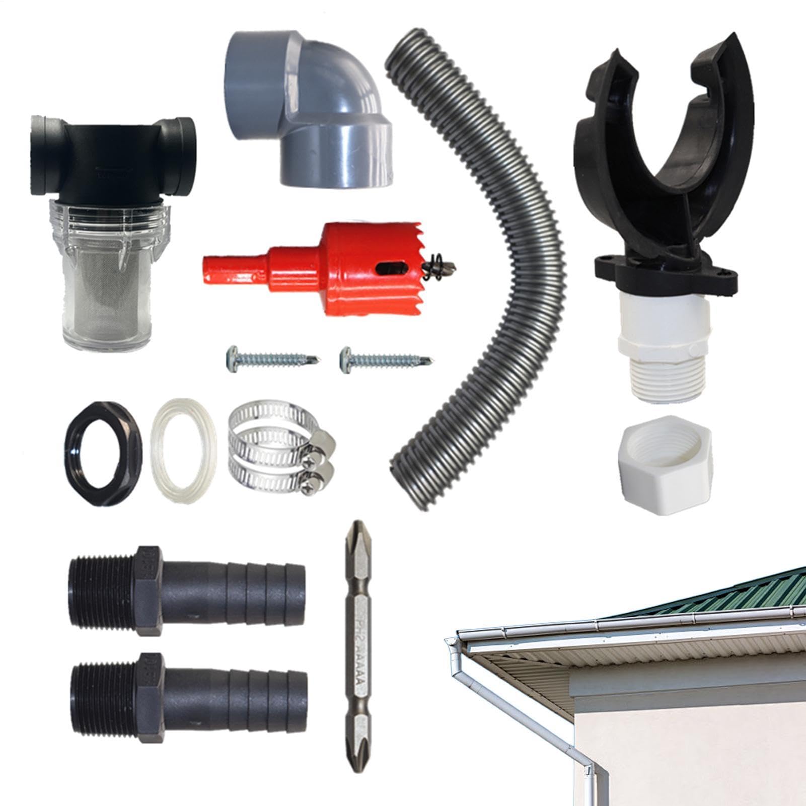 Regenwassersammlersystem, Regenanschluss-Set, Abzweig