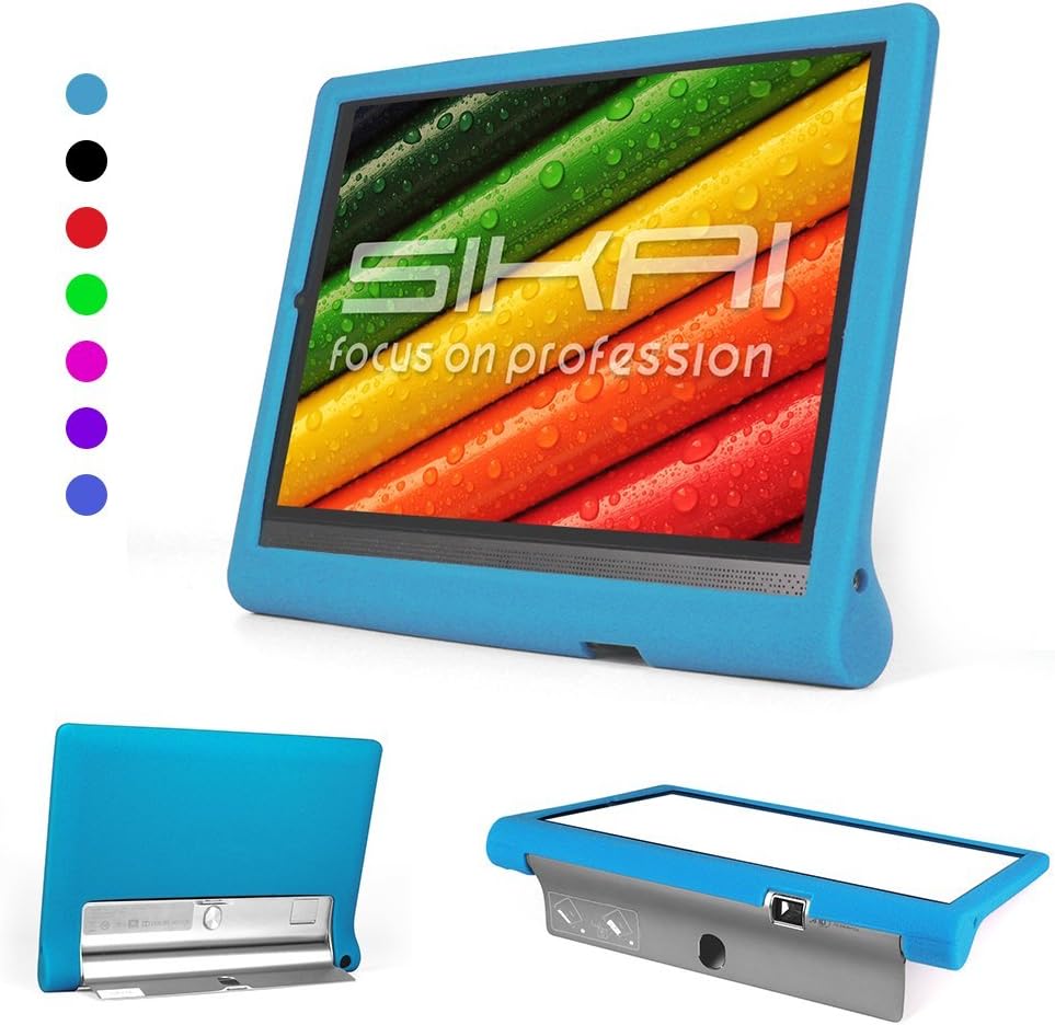 Lenovo Yoga Tab 3 pro 10 Case - SIKAI Soft Silicone case Cover Fit Lenovo YOGA Tab 3 Pro 10.1-Inch Tablet Silicone case For Lenovo Yoga Tab 3 Pro 10 video tablet case cover carrying bag (Skyblue)