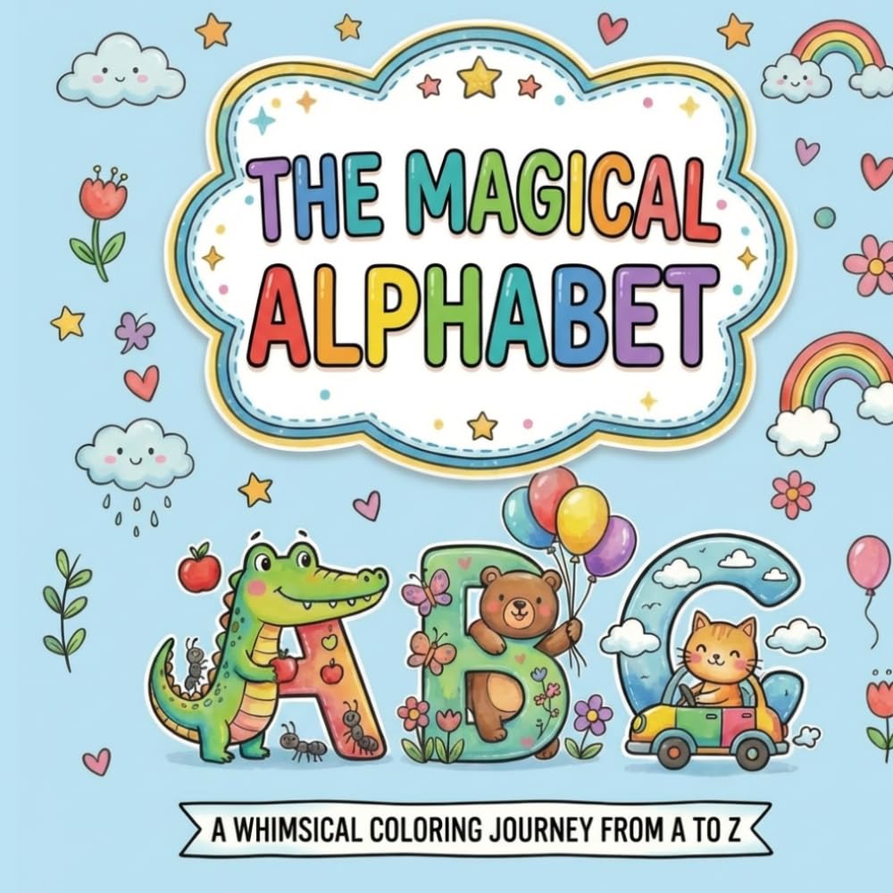 The Magical Alphabet: A Whimsical Coloring Journey from A to Z