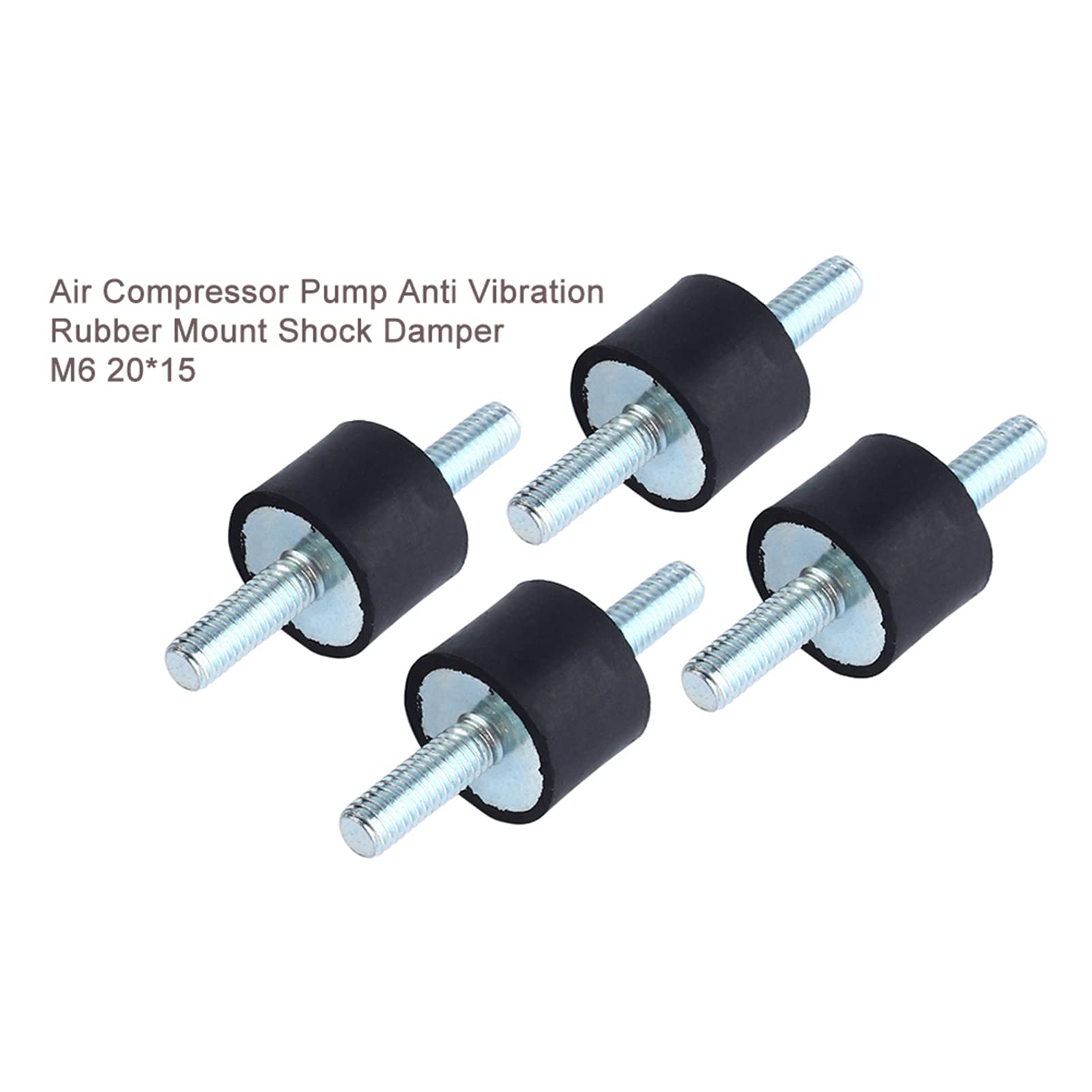 Yuecoom M8 Rubber Mounts,30×20 Male Thread Vibration Isolator Shocks Absorbers Vibration Isolators for Air Compressors Car