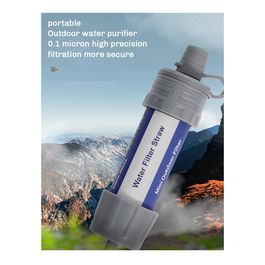 Filtro acqua per esterni, cannuccia, di filtrazione 'acqua, depuratore d'acqua potabile, strumenti di sopravvivenza da