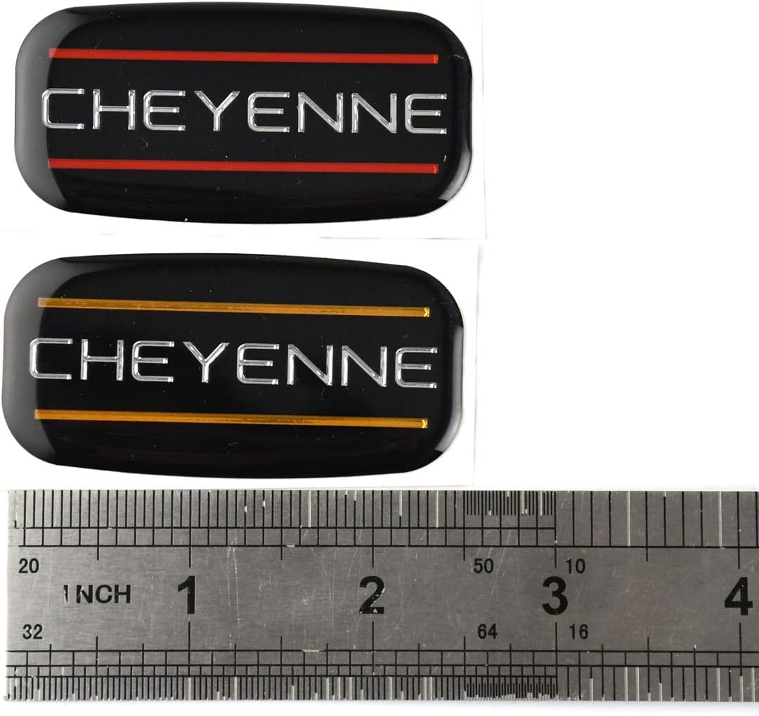 Zestaw par 88-07 emblematy kabiny cheyenne odznaka samochodowa logo filar dachowy naklejka na tabliczkę znamionową (chromowana złota)