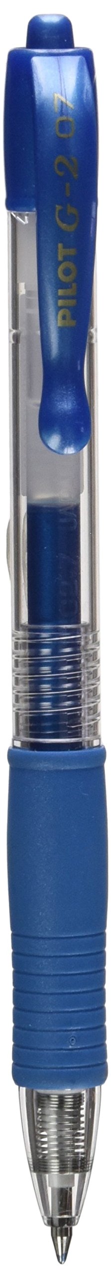 Pilot G207 Retractable Gel Rollerball 0.7 mm Tip (Single Pen) - Metallic Blue