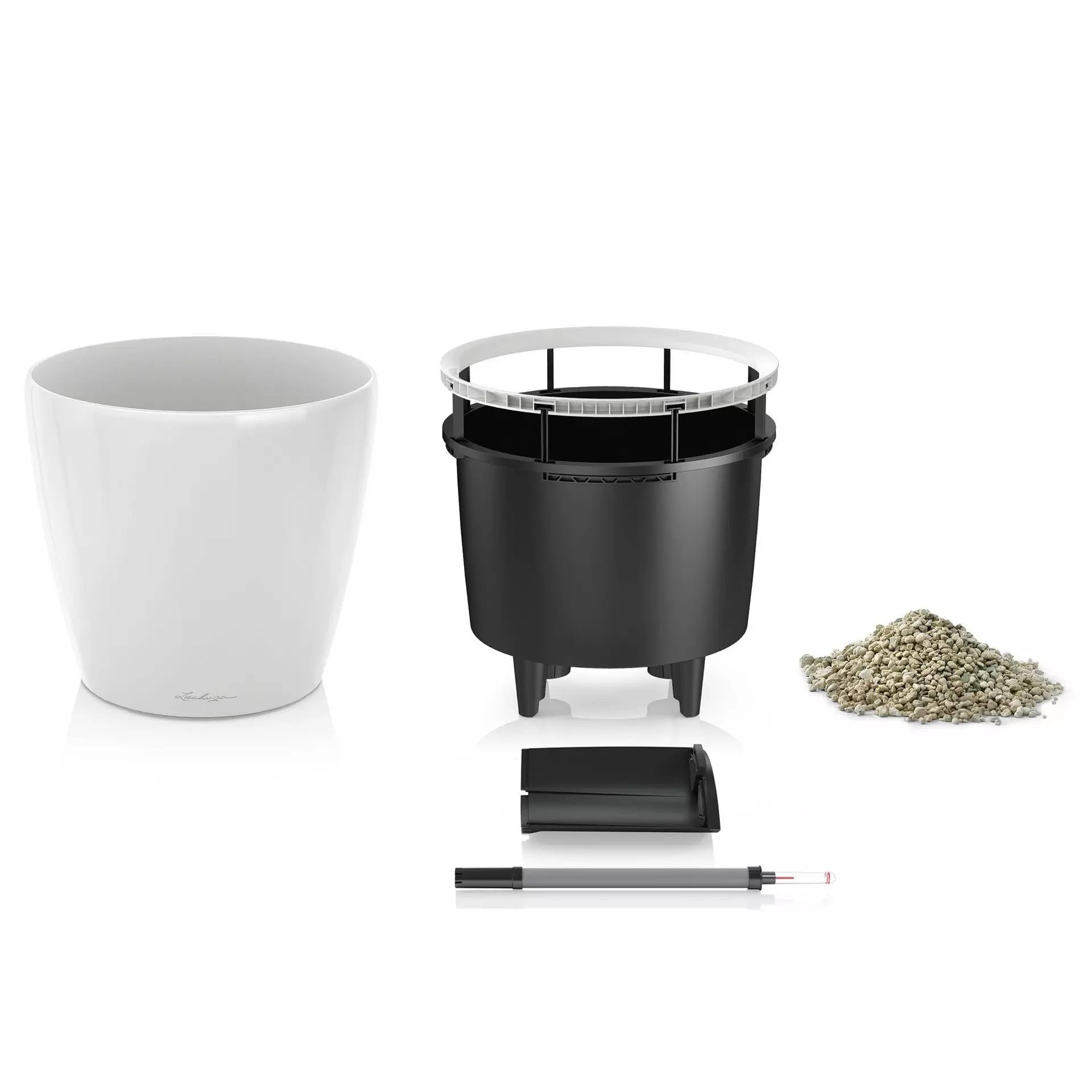 LECHUZA CLASSICO Premium LS 21 antracite metallizzato 16023