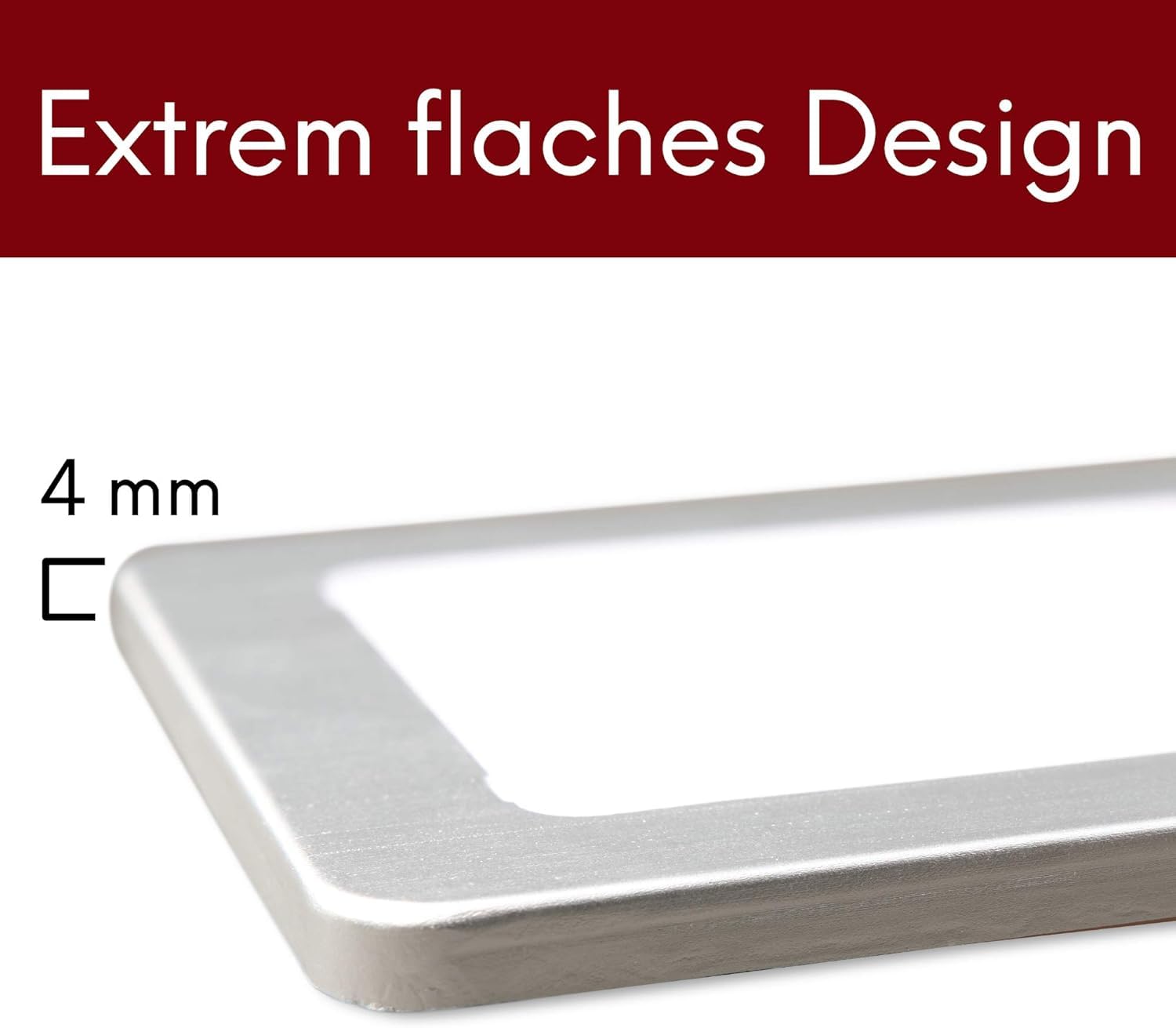 kalb | LED Unterbauleuchten silber 5W- sehr flache Küchenleuchte mit Touch-Dimmfunktion Einbaustrahler Einbauspot, Auswahl:3er Set warmweiss