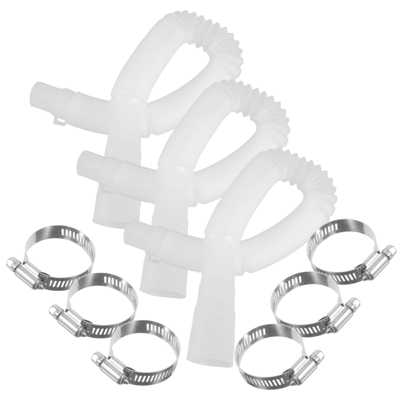 FONDOTIN Swimming Pool Pump Hose 3 Pack Replacement Hose for Pool Filter Easy Install Durable Material