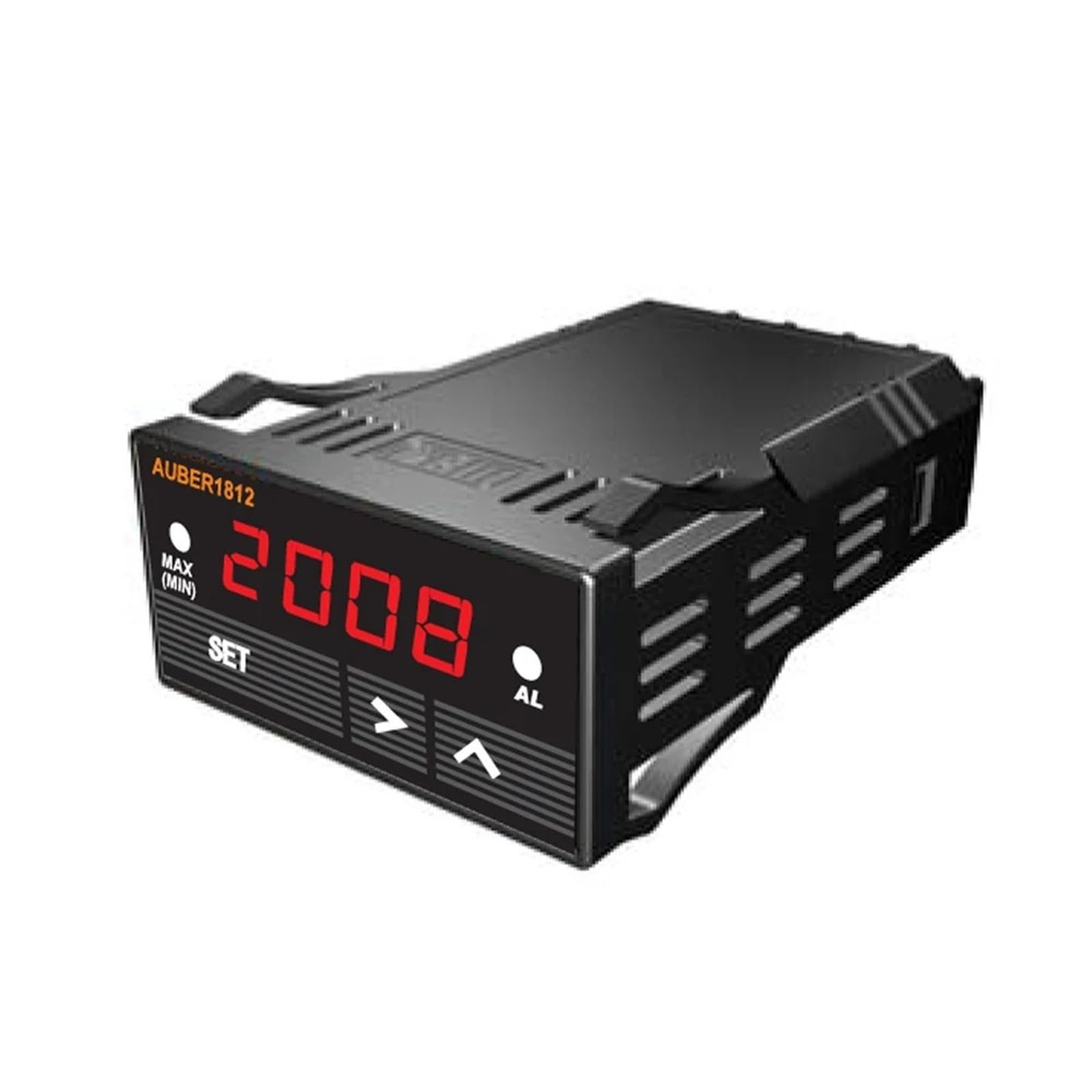Controlador de temperatura PID for automóvil, multifunción, 12 V/24 V CC, 48 x 24 mm, función de atenuación, sensor de presión de valor pico, AUBER1812(Green12V)