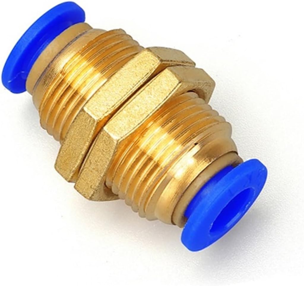 Pneumatic Fitting Pipe Air Connector Tube Quick Release Fittings Water Push In Hose Plastic 4/6/8/10/12mm PU PY Connectors (Color : PM, Size : 12mm)