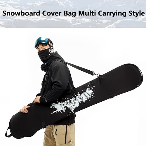 Miniatura 2 de Yepro Funda para snowboard - Funda para snowboard, funda ajustable suave con correa para el hombro, bolsa de snowboard