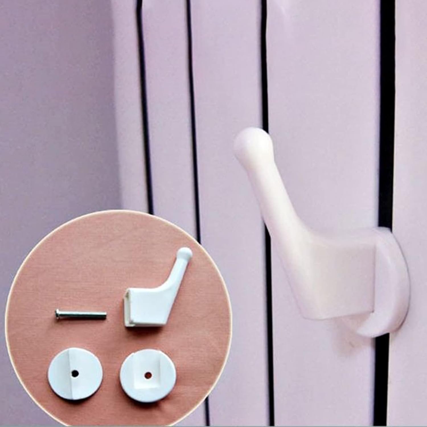 Radiator Coat Hooks, Towel Rails, Waterproof Rustproof, Space-Saving for Bathrobes, Towels and More(8pcs)