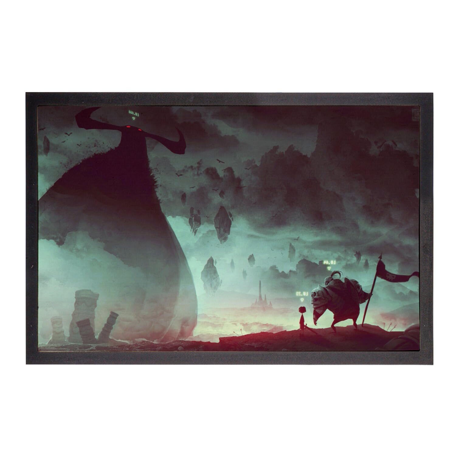 Paillasson Jeux Vidéo Boss Level 666 Geek Nerds 75x50cm