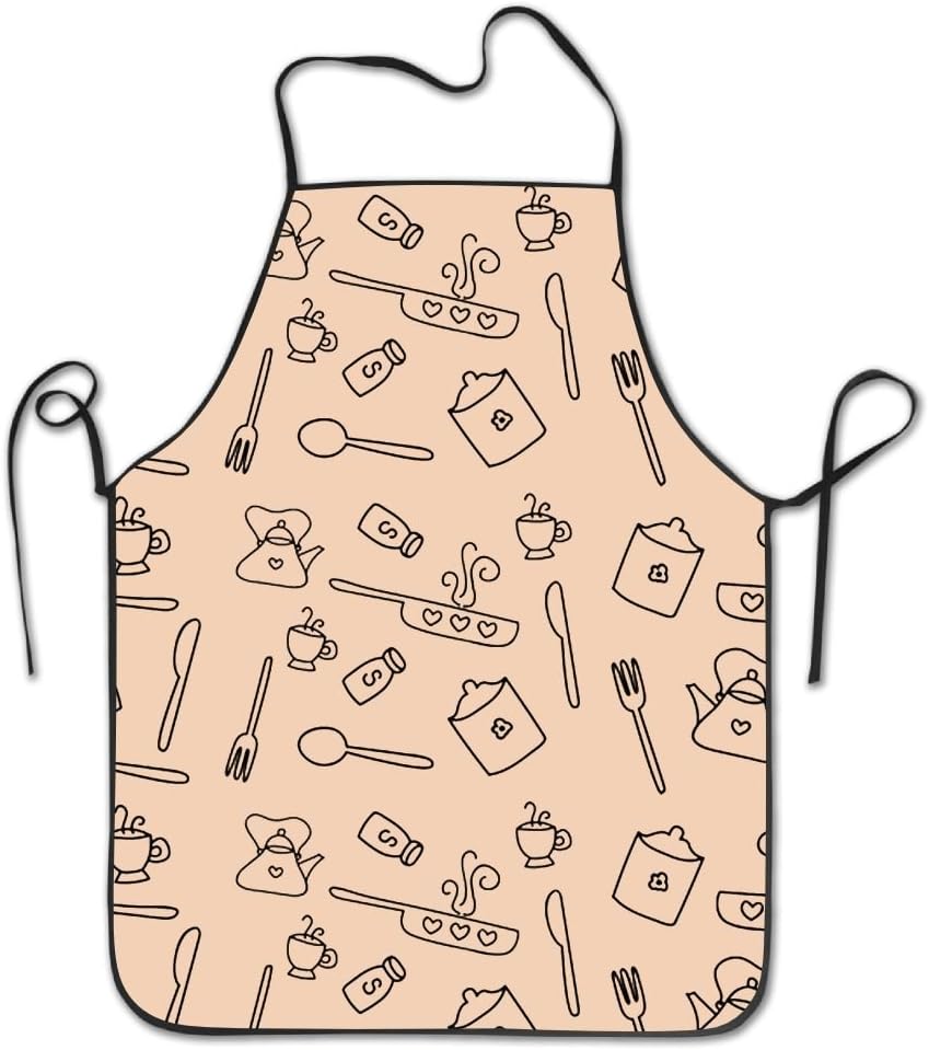 Kitchen Pattern Cooking Aprons Professional Bib Apron For Women Men Girl Kids Gifts Kitchen Decorations