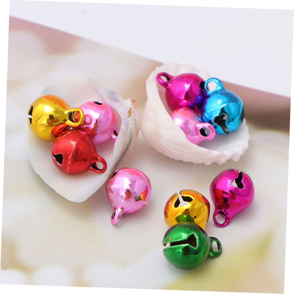 Alipis 450pezzi Campanellini Colorati Ottone Per Decorazioni Natalizie Piccole Campane Jingle Bells Per e Feste Natale