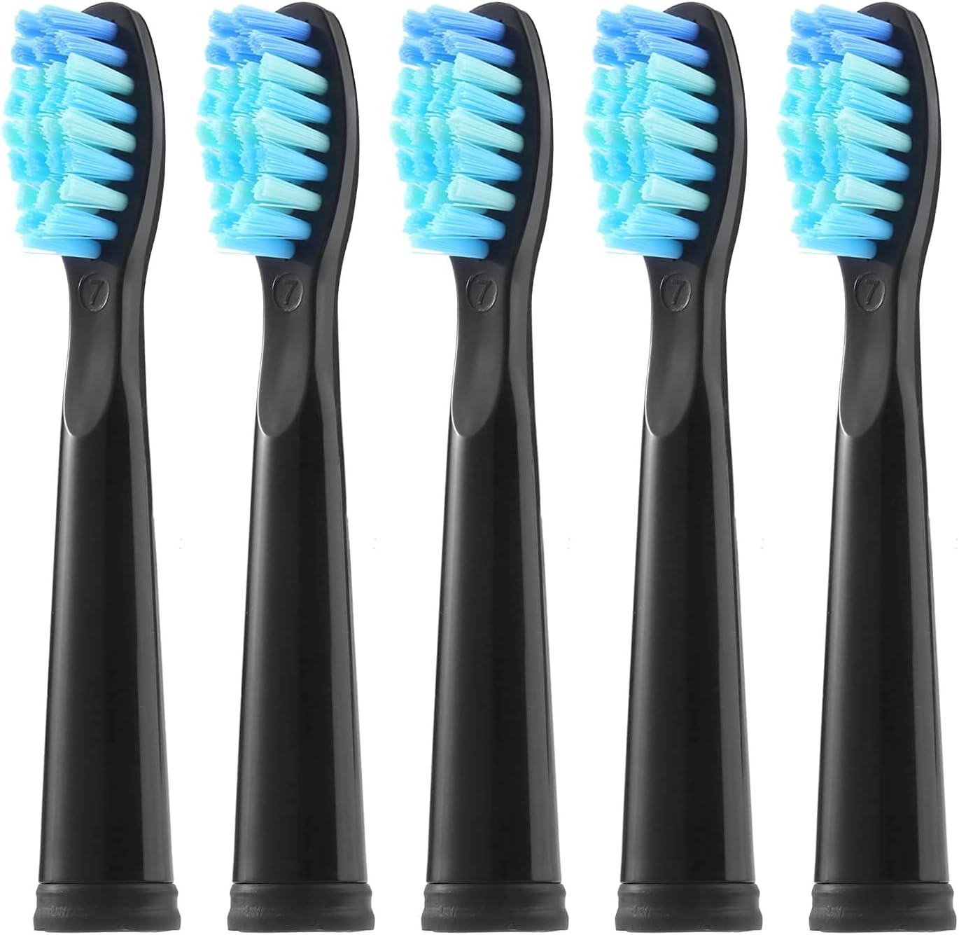 5 Pack Teeteck Electric Toothbrush Brush Heads Compatible with FW，Toothbrush Heads Compatible with FW-507/508/551/515/917/959/2011,FW-D1/D3/D7/D8