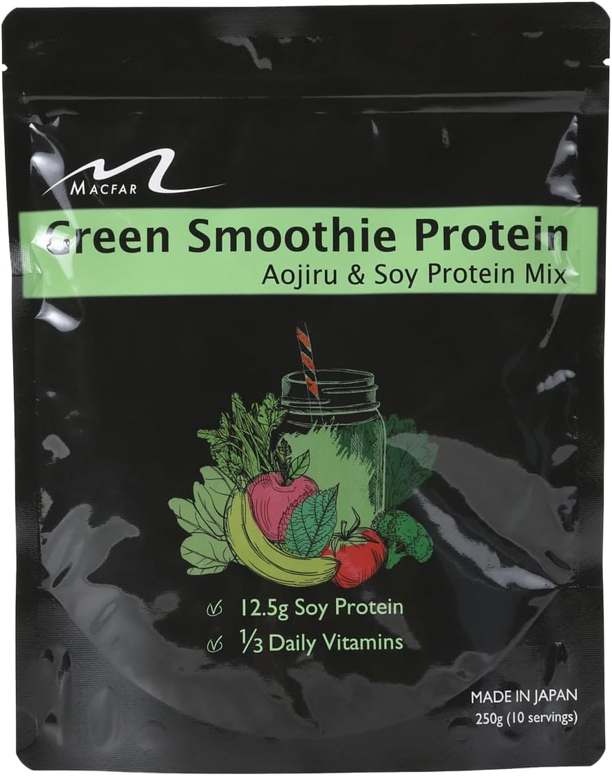 Amazon Green Smoothie Protein マクファー 佐藤優樹 青汁 ソイプロテイン 乳酸菌 ビタミン 250g