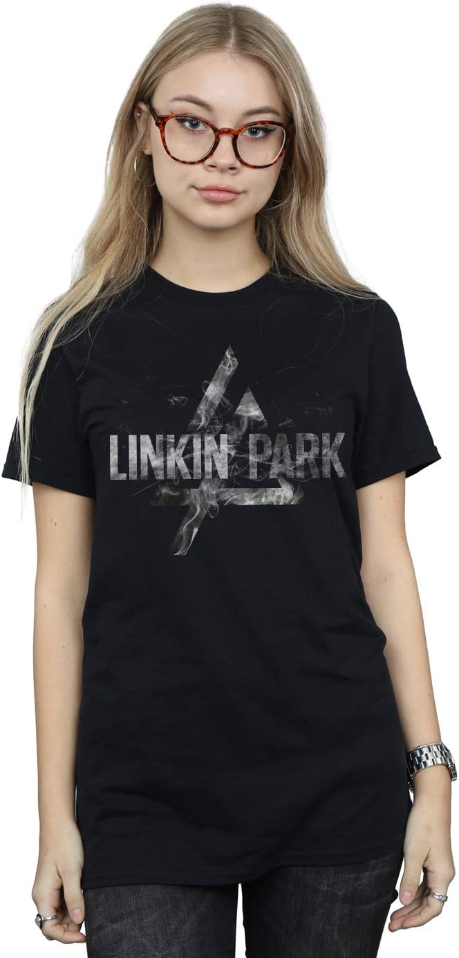 Linkin Park Women's Prism Smoke Boyfriend Fit T-Shirt