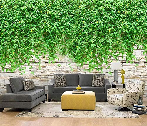 Papier peint de décoration murale premium briques et vigne - 2