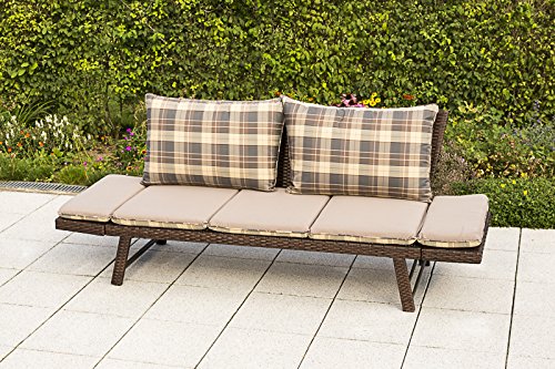 Merxx Venezia Schlafbank, inkl. Kissen, mehrfach verstellbar