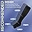 bropite Open Toe Compression Socks for Men & Women - 2 Pairs of 15-20 mmhg Knee High Stockings for Circulation Support