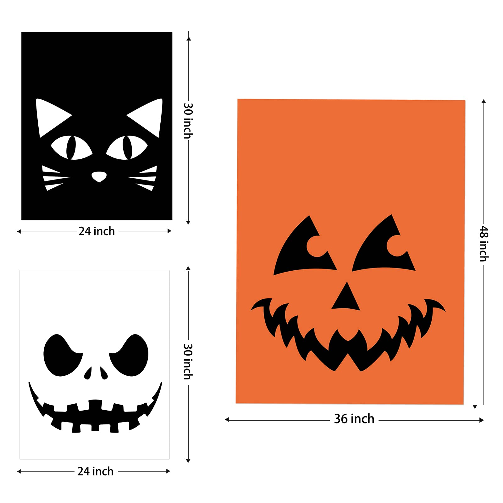 Halloween Kürbis Taschen-9 Stück Halloween Rasen Blätter Taschen, Große Blatt Aufbewahrungstasche für Halloween Boden Dekorationen, Wiederverwendbare Müllsäcke Halloween Dekoration Gartenabfallsäcke