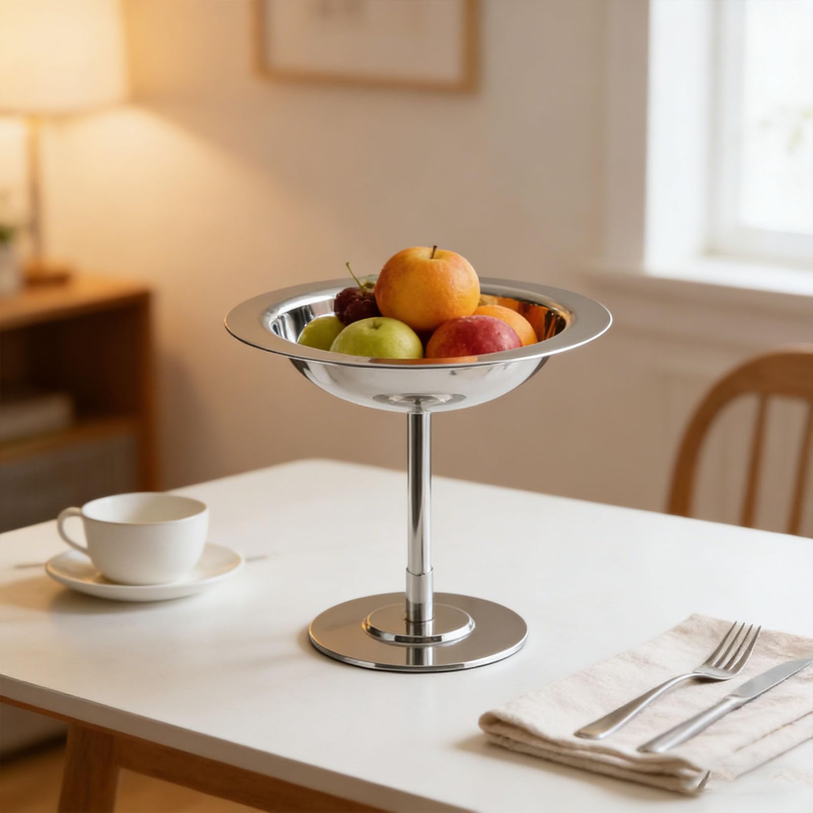 SUNGOOYUE Eisbecher, Elegante Dessertschale aus Edelstahl 304 mit Fuß für Fruchtjoghurt-Pudding auf Partys in Privatrestaurants