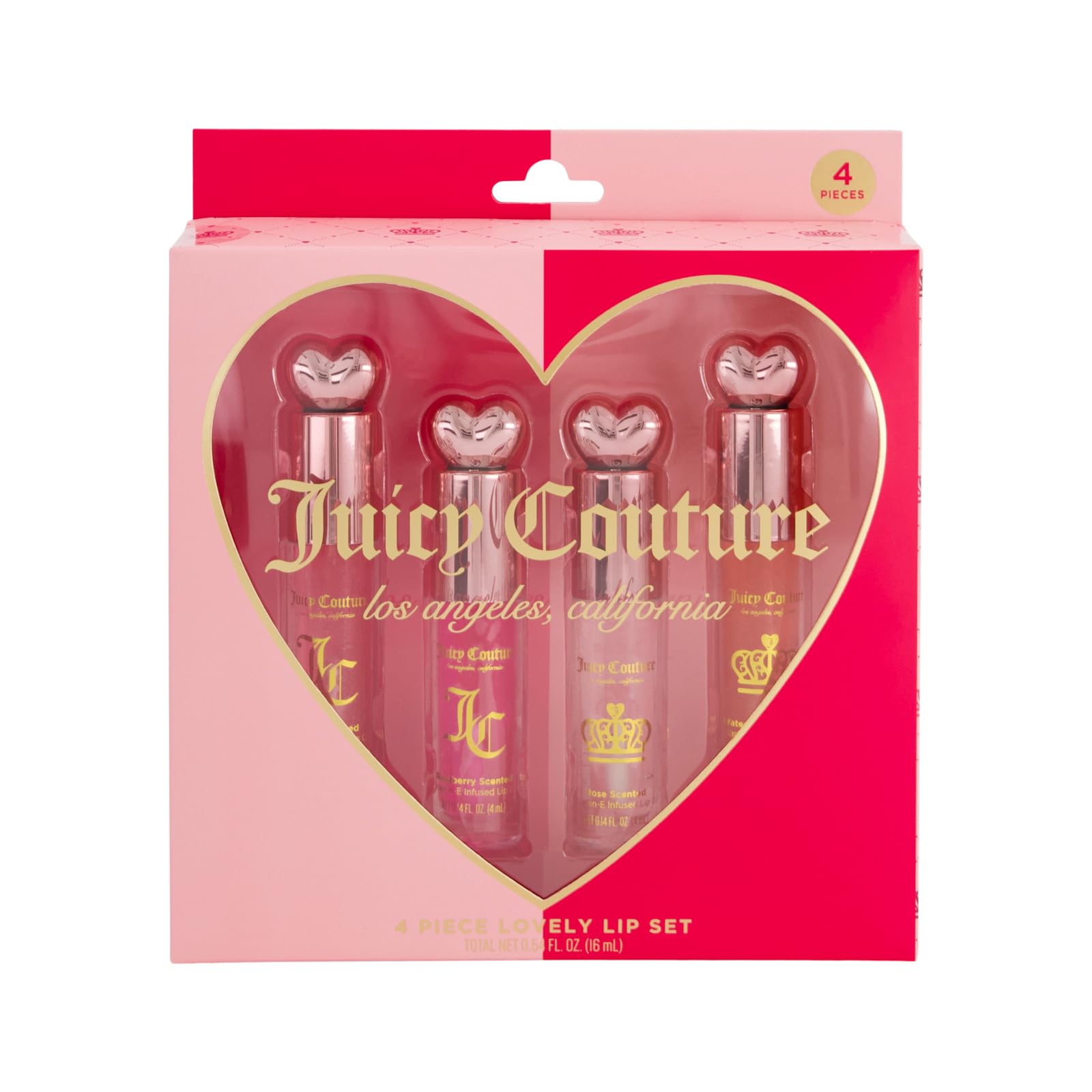 Amazon.com : Juicy Couture 4 Pack Lip Oil Set - Cherry, Rose