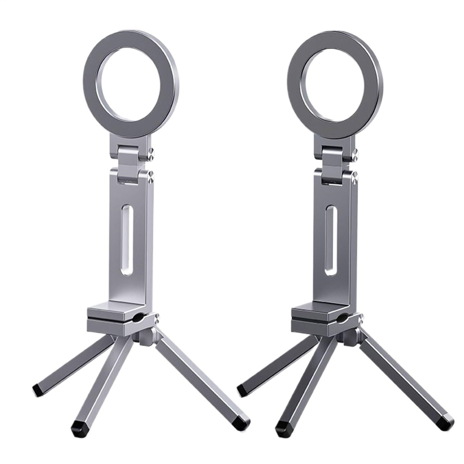 Treppiede Magnetico Treppiede con Clip, Rotazione 360°, Pieghevole Compatto | Treppiede Magnetico Tascabile Per Telefono Per Smartphone Durante Allenamento A Casa E In Palestra