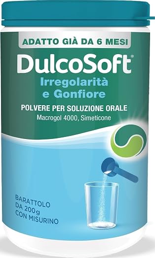 DulcoSoft Irregolarità E Gonfiore, Lassativo, Trattamento Stitichezza, Senza Glutine, Senza Zucchero, Senza...