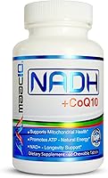 Vista 1 de MAAC10 Suplemento NADH + CoQ10 Tabletas masticables de gran sabor 50 mg PANMOL NADH + 100 mg CoQ10 para fatiga, energía y concentración mental