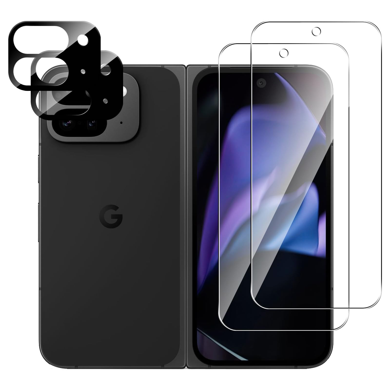 Pixel 9 Pro Fold ガラスフィルム 飛散 2枚入 Amazon | For Google Pixel 9 Pro Fold ガラスフィルム(2枚)+