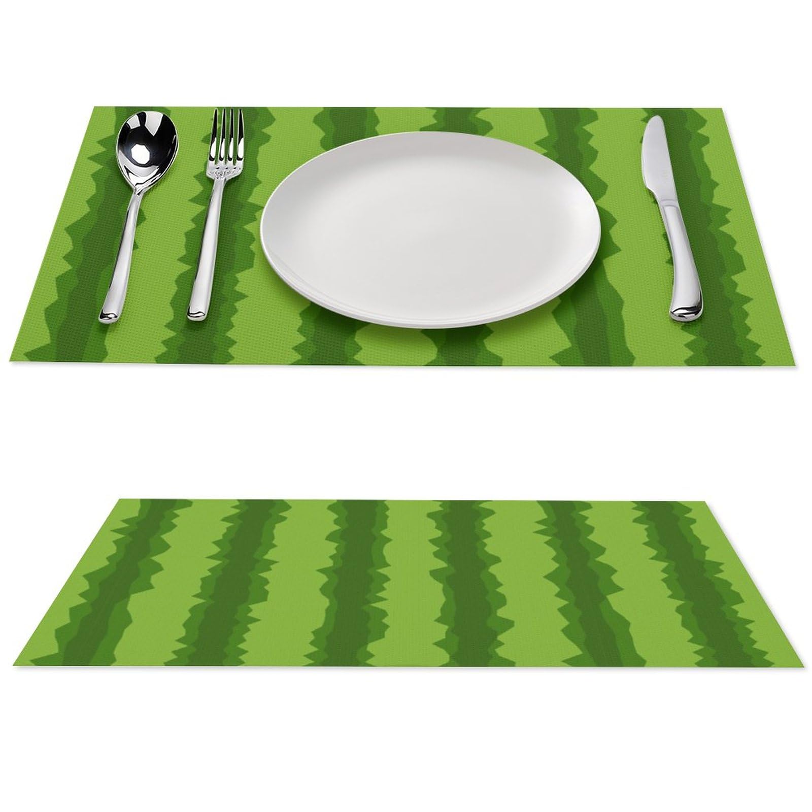 Watermelon Pattern Placemats Set of 1 PCS Washable Table Runner 18" X 12" Place Mats for Kitchen Party Dining Decoration