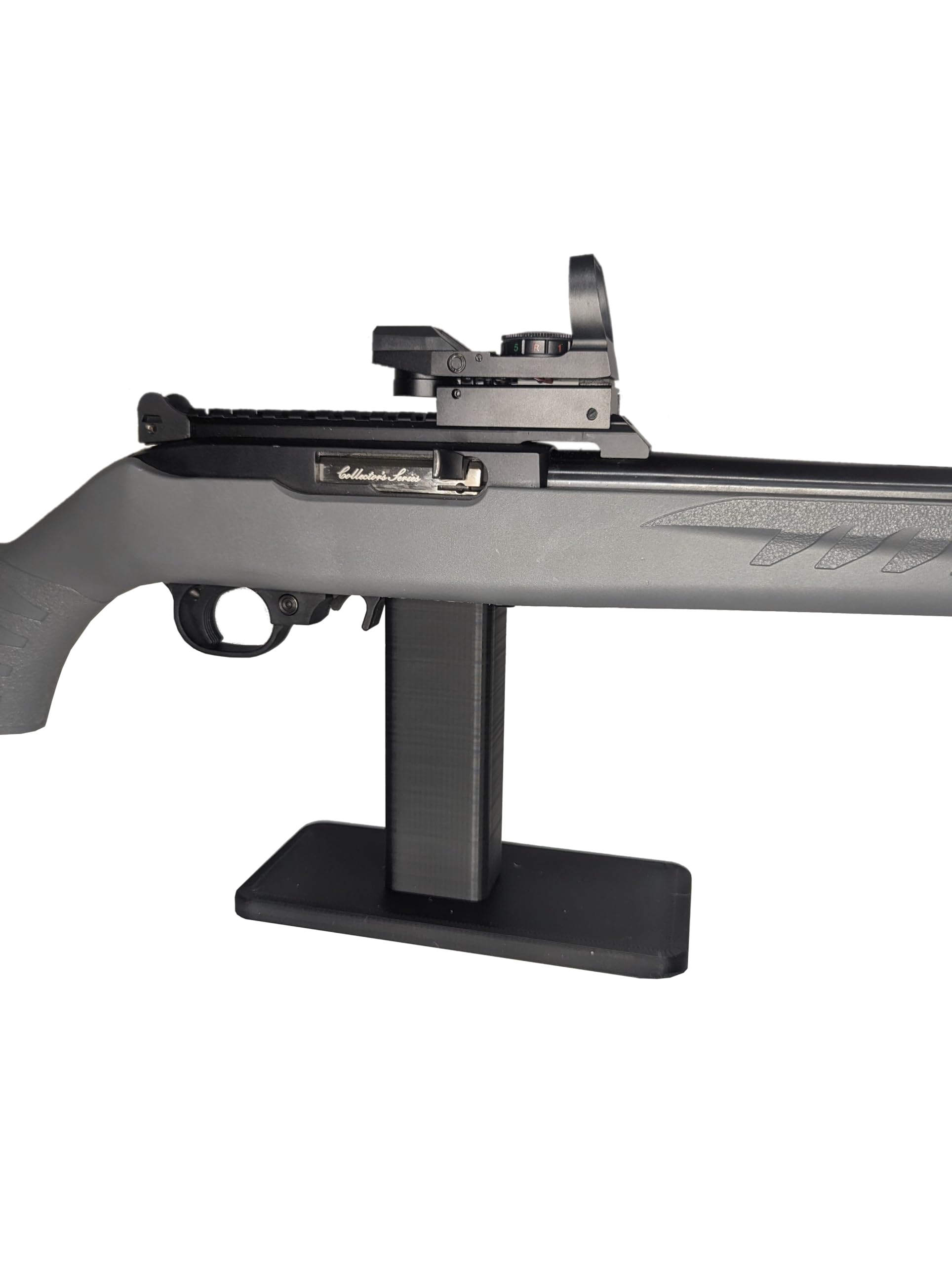 Hammy3DPrints Display Stand for 10/22 22LR | Rifle Holder Storage Rack (Black)