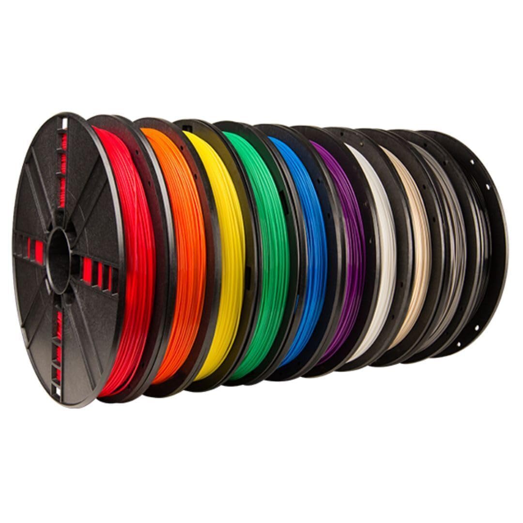 MakerBot MP06572 PLA Filament Spool for Replicator+ and Replicator 5th Gen 3D Printers with 1.75mm Diameter (Assorted Colors, 10-Pack)