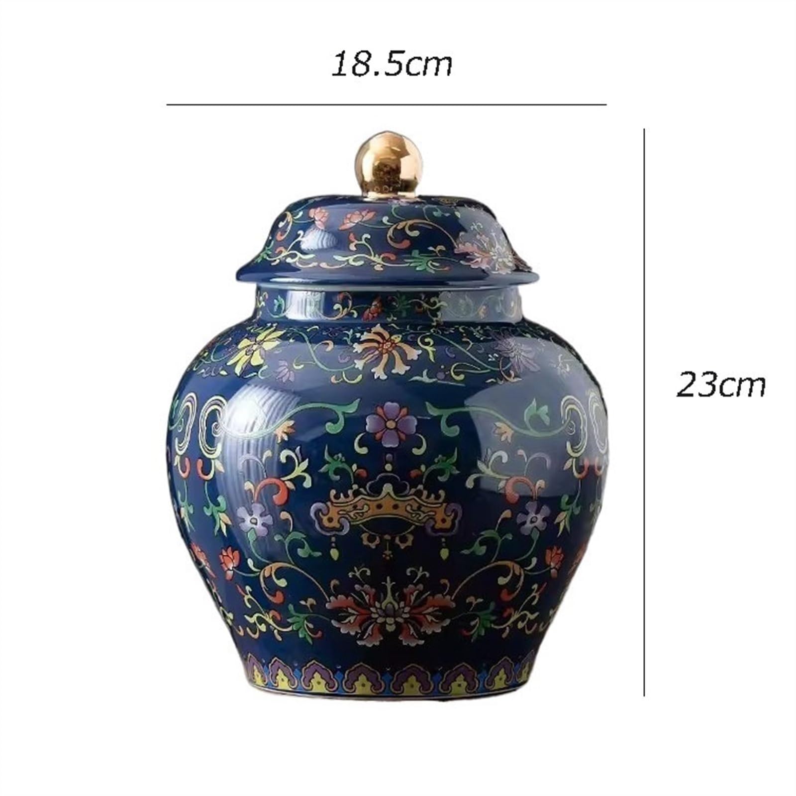 EERINESS Organizer do torebek herbaty pojemnik do przechowywania herbaty klasyczny emaliowany pojemnik na herbatę ceramiczny duży czarny pojemnik na herbatę zielona herbata słoik do przechowywania