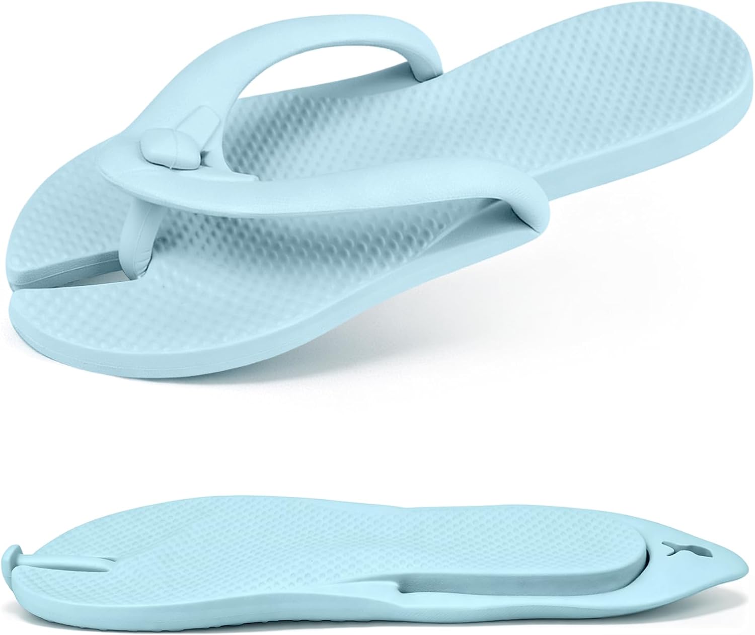 Flip Flops for Women Men Quick-Dry Shower Shoes Foldable Travel Slippers Lightweight Non-Slip Bathroom Summer Beach Thong Sandals