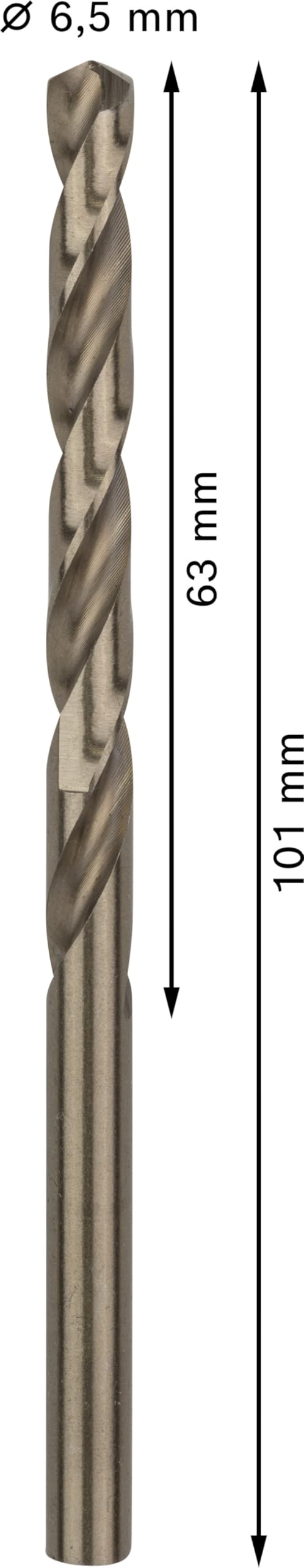 Bosch 10x Punta per metallo PRO Stainless Steel HSS-Co (per Acciaio, Acciaio inossidabile, Ø 6,50 mm, Professional Accessorio Trapano/avvitatori rotanti)