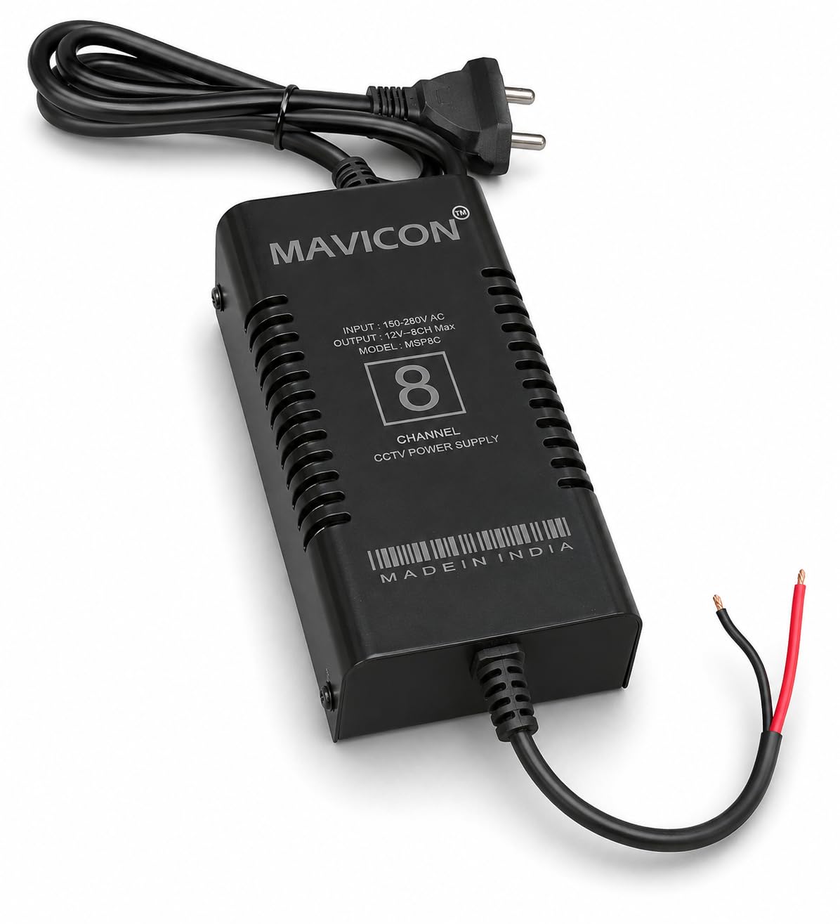 MAVICON 8 Channel smps for CCTV Camera Power Supply singleout for 8 Cameras 12v smps for CCTV Camera Power Supply 8 Channel-image-28