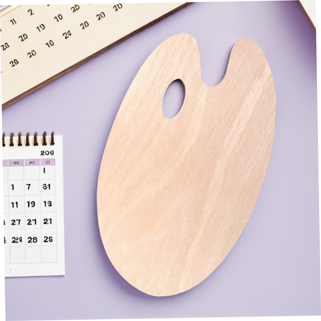 Oval Color Mixing Board for Oil Acrylic Painting, Portable Art Palette