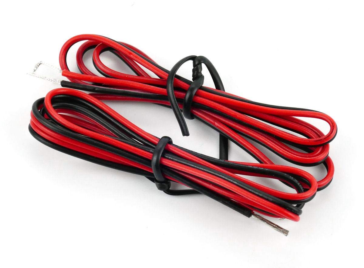 Gaugemaster GM08RB Red/Black Twinned Wire 50cm (2)