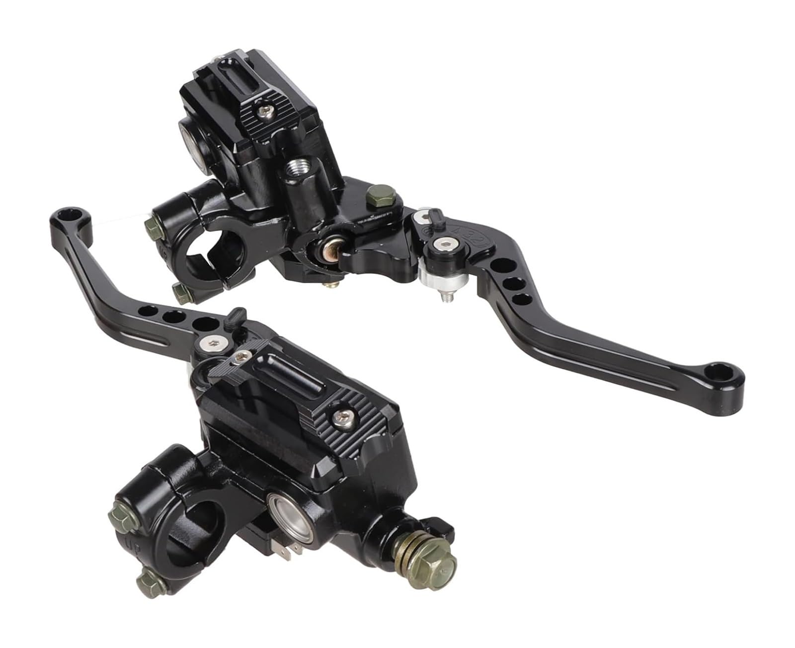 EAmrfvqt Brake Clutch Levers, Aluminum Master Cylinder Levers