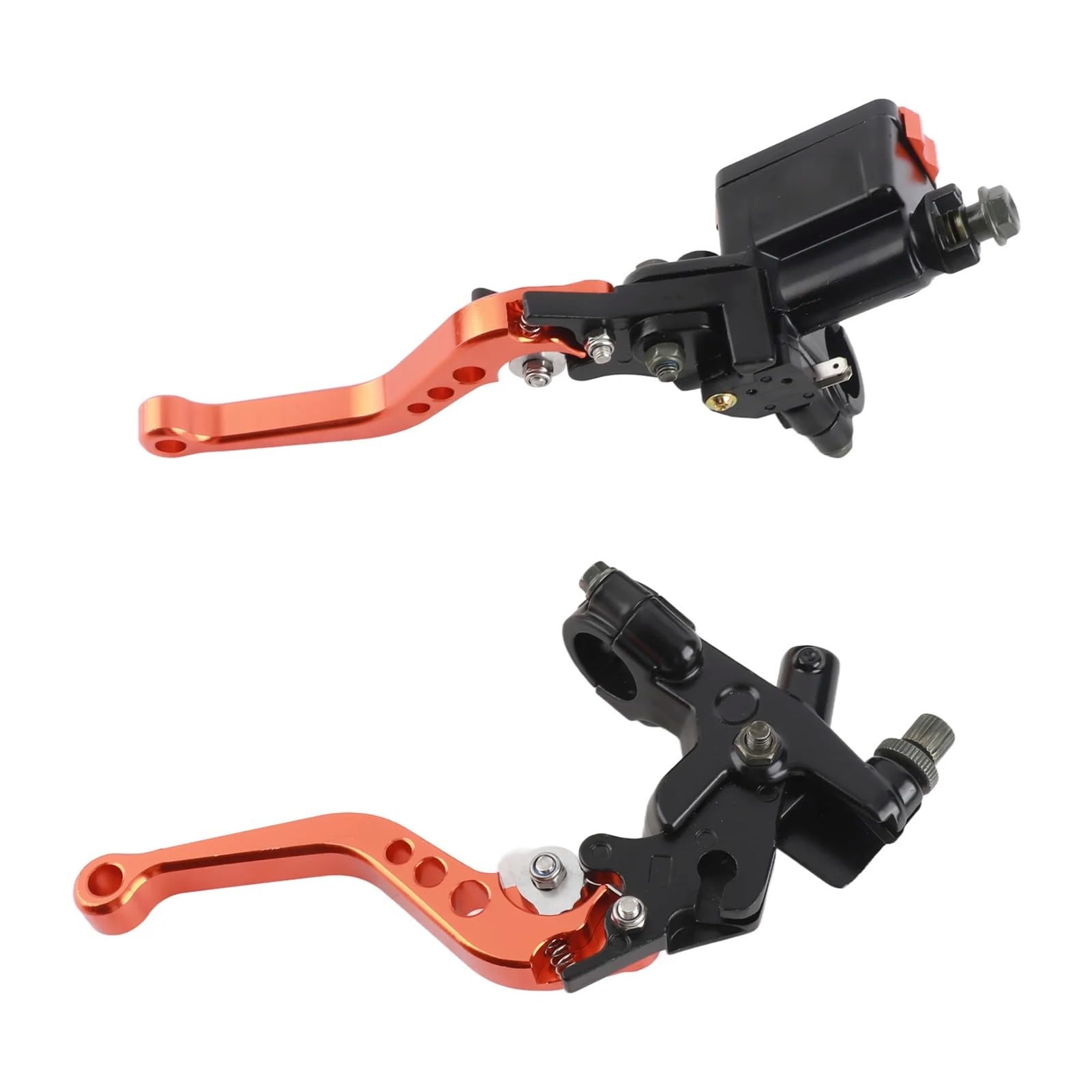 Riderai Orange Motorbike Clutch Levers Brake Clutch For Master Cylinder Levers For Motorcycle Universal Aluminum Handlebar For Durable(Orange)