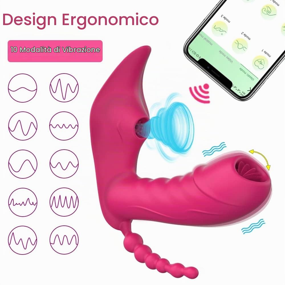 - Đilđo Massaggiatore Vîbrátore con Controllo Wireless con Control App, Stîmólạtórẹ Vîbràńtè Clidòrīdè Pūňtò Ġ Vạgînale, Vîbrátorí con Telecomando a Distanza