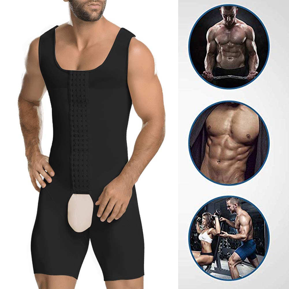 AIEOE Shapewear Body Shaper - Camiseta interior de compresión para hombre