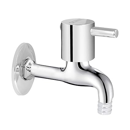 SEAKING Metro Brass Nozzle Bib Cock With Wall Flange (Chrome)