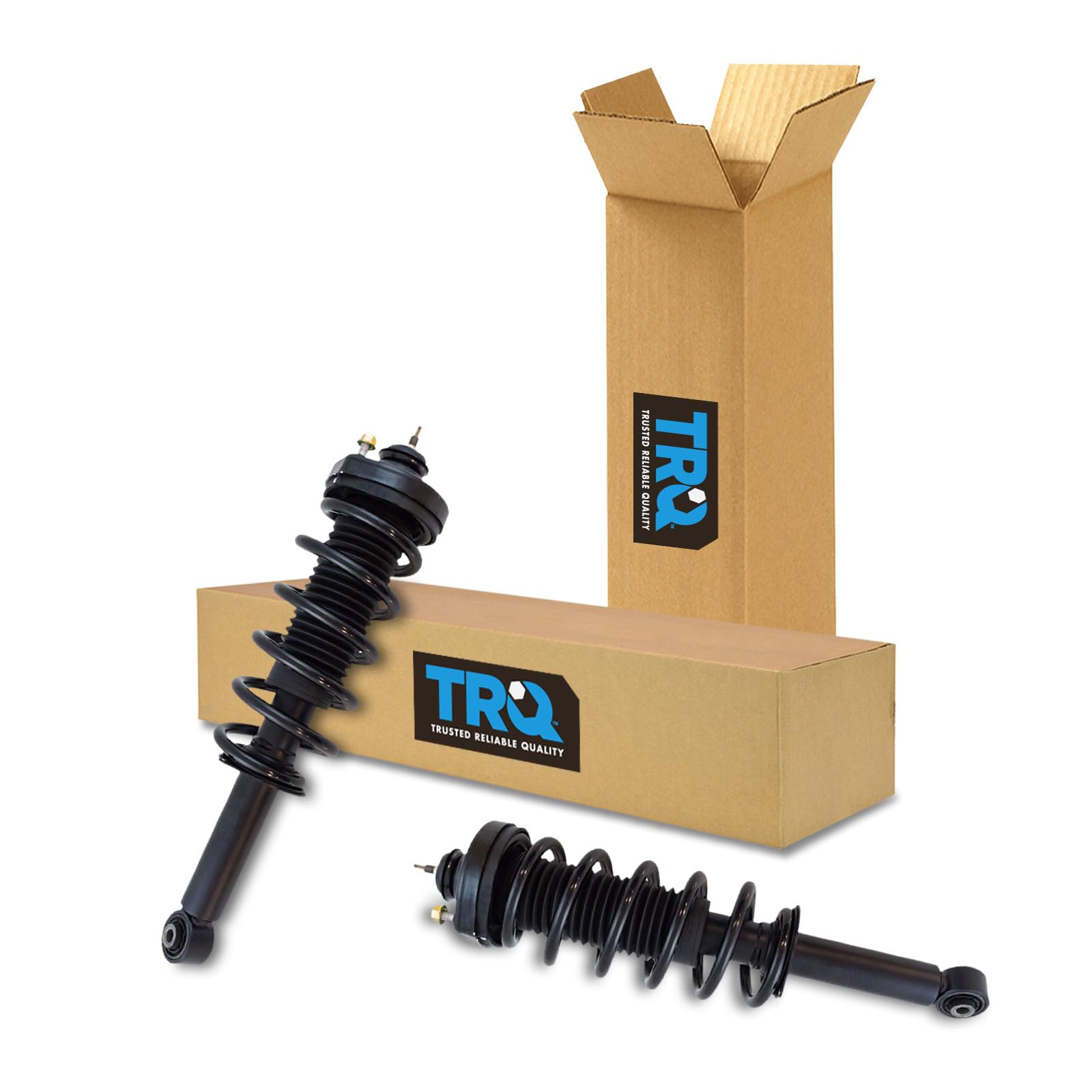 TRQ Rear Driver and Passenger Side Strut and Spring Assembly Set