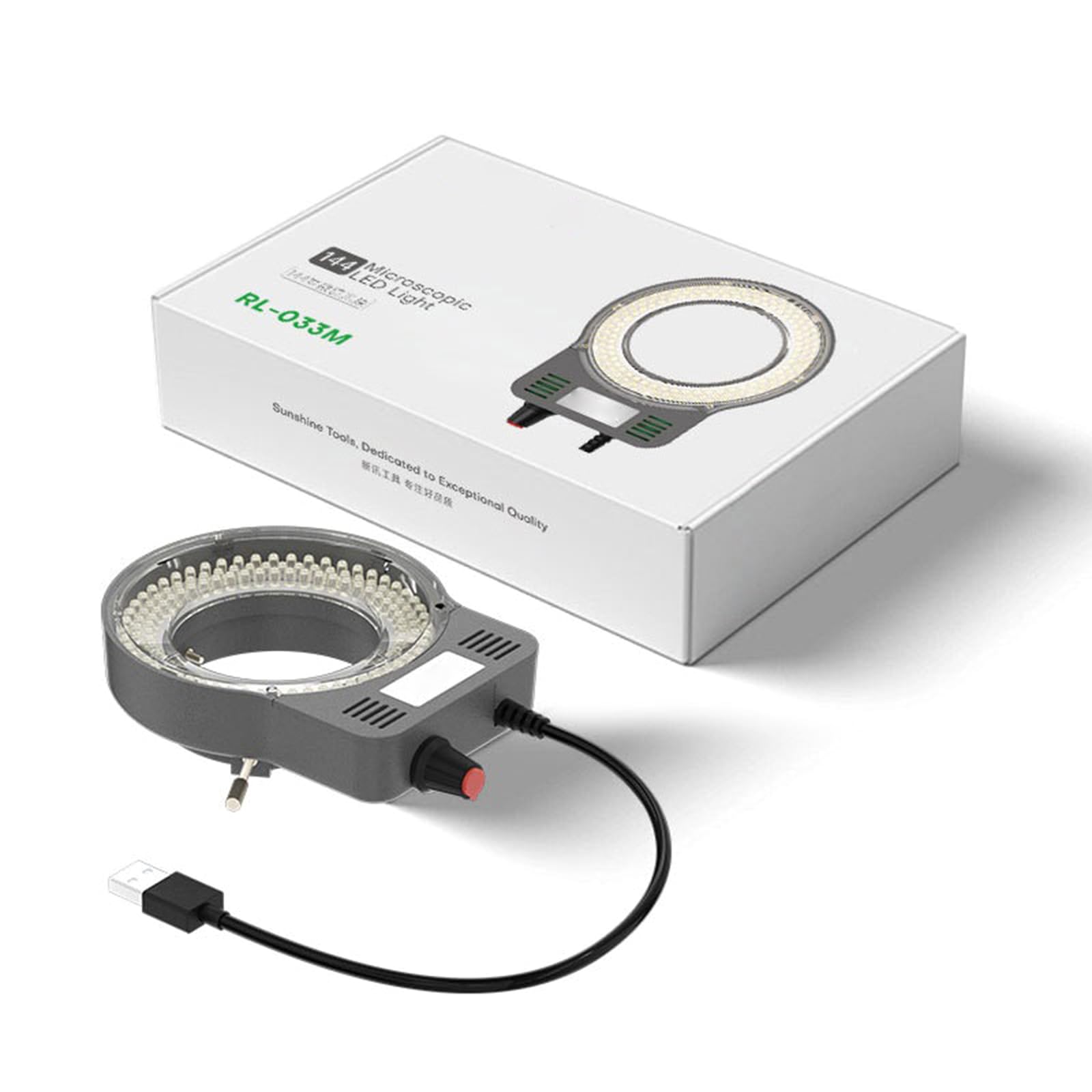 144 Lampade LED Microscopio Sorgente di Luce Per Ricerche di Laboratorio Uso Educativo Visione Accurata Uso Professionale