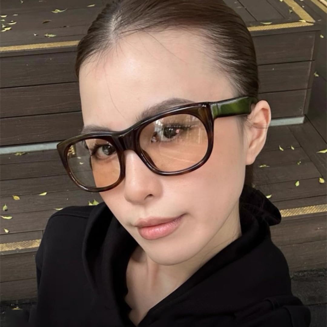 Occhiali da sole oversize in acetato con protezione UV400